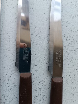 Set 6 coltelli bistecca MAROB stainless steel acci