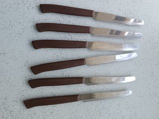 Set 6 coltelli bistecca MAROB stainless steel acci