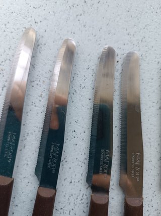 Set 6 coltelli bistecca MAROB stainless steel acci