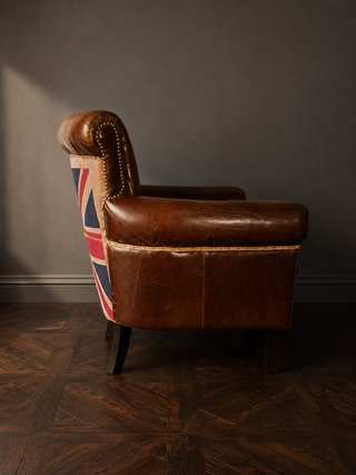 Sillón chester Club Piel Union Jack Timothy Oulton