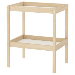 Cambiador bebé IKEA SNIGLAR madera haya