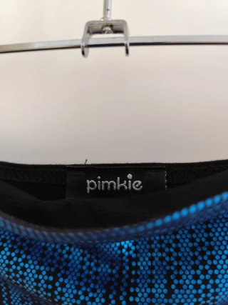 Top banda Pimkie negro y azul Talla S