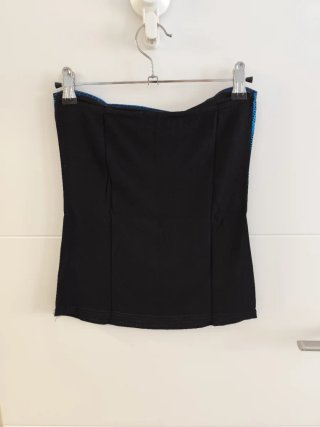 Top banda Pimkie negro y azul Talla S