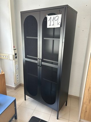 Vitrina Metálica Negra Puertas