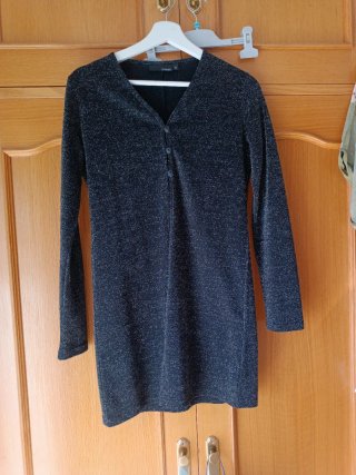 Vestido Hennes negro talla S