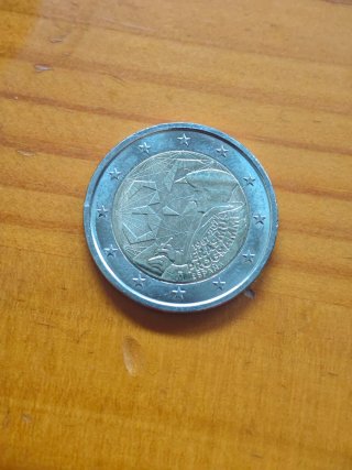 Moneda 2 euros España 2022 Erasmus