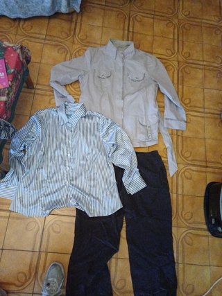 Completo uomo nero e grigio