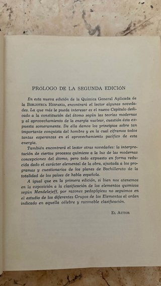 Libro Química general aplicada.