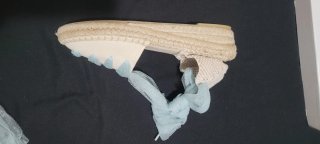 Alpargatas Valencianas Comunión Beige/Teal