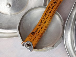 Coperchi alluminio con manico bachelite
