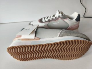 Zapatillas Pepe Jeans grises, rosas y blancas