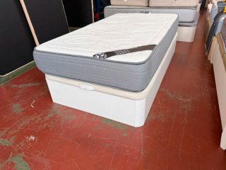 Canapé y colchón Madera Blanco Tapa 3D 105x190