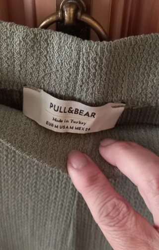 Pull&Bear Pantalón Ancho Caqui
