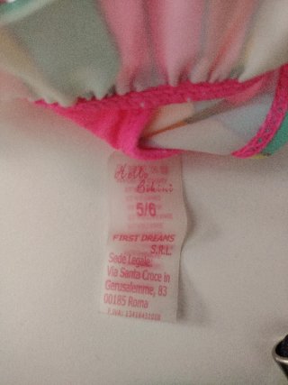 Bikini multicolor 5/6 años
