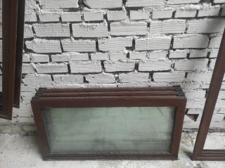 3 Ventanas aluminio color sapeli.2 cristal climali