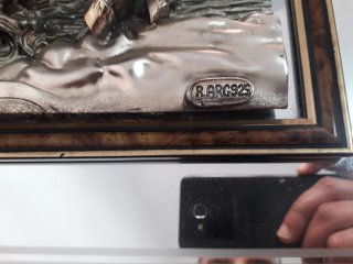 Quadro di cavalli in rilievo