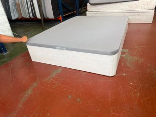 Cama canapé madera 135x190 Blanco Ártico