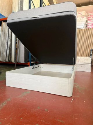 Cama canapé madera 135x190 Blanco Ártico