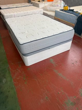 Cama canapé madera 135x190 Blanco Ártico