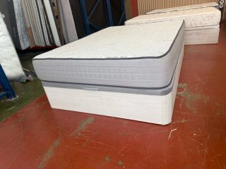Cama canapé madera 135x190 Blanco Ártico