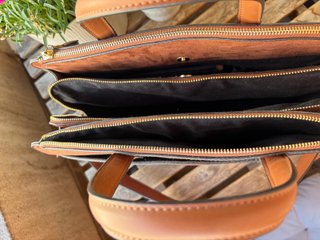 Bolso Parfois marrón efecto piel cocodrilo