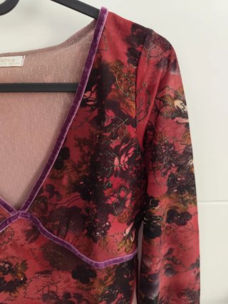 Blusa Bershka Estampada Talla M