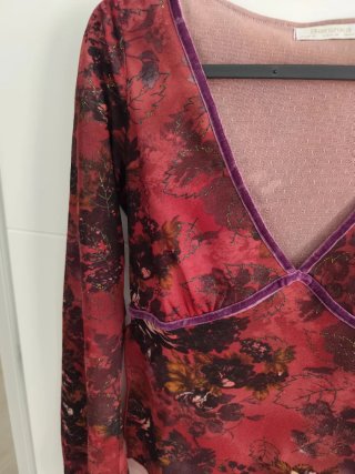 Blusa Bershka Estampada Talla M