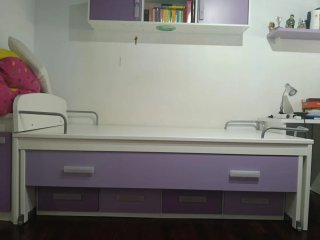 Estructura cama nido Blanca y Morada