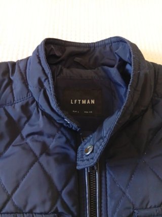 Chaqueta acolchada Lefties azul hombre