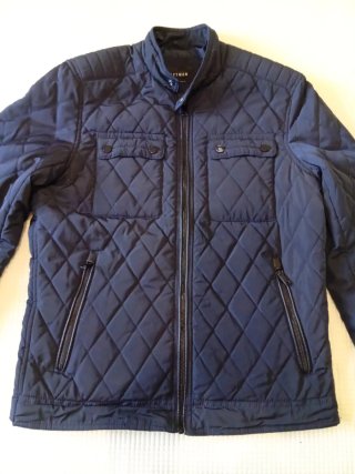 Chaqueta acolchada Lefties azul hombre