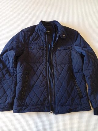 Chaqueta acolchada Lefties azul hombre