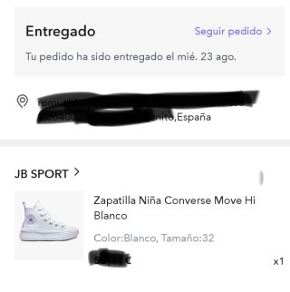 Converse Move Hi Niña Talla 32