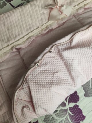 Vestidura para carrito de bebé rosa, universal.