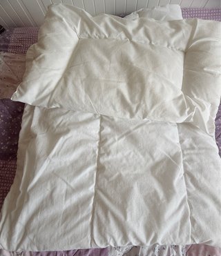 Edredón y almohada para cuna IKEA