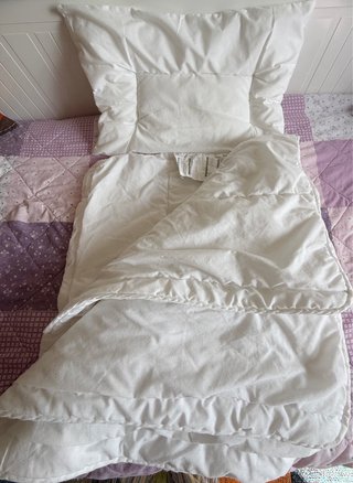 Edredón y almohada para cuna IKEA