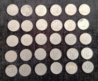 LOTE 70 MONEDAS 5/10 CÉNTIMOS REPUBLICA 1940/1959