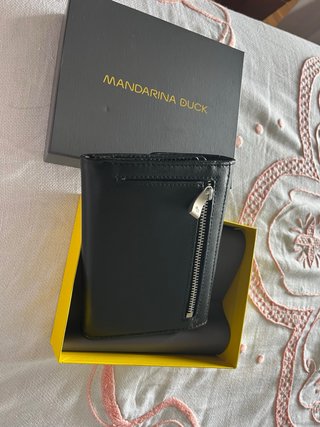 Monedero Mandarina Duck Piel Negro