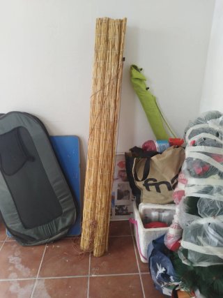 Persiana de cañizo enrollable