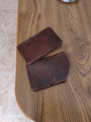 Estuche Tabaquera antiguo año 1915 ( Piel )