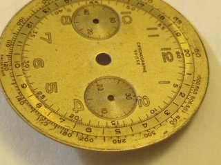 Quadrante Orologio Vintage Chronographe Suisse