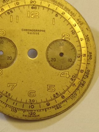 Quadrante Orologio Vintage Chronographe Suisse