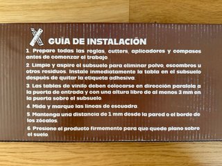 100 m² Suelo vinílico autoadhesivo