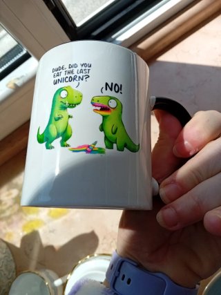 Tazza divertente con dinosauri