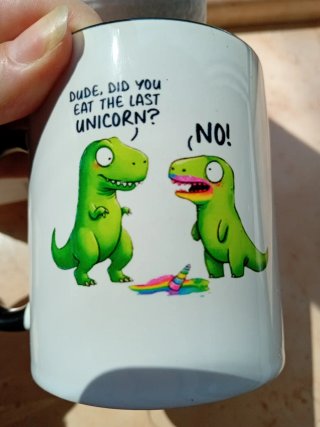 Tazza divertente con dinosauri