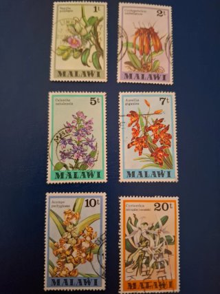 Sellos Malawi Orquídeas 1979