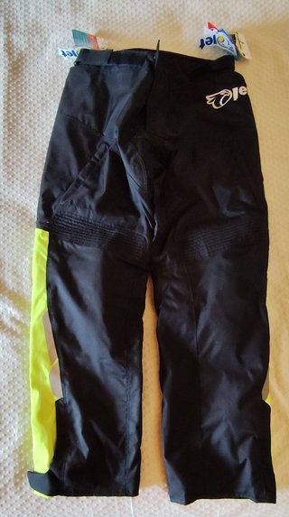 Pantalón de moto JET negro y amarillo