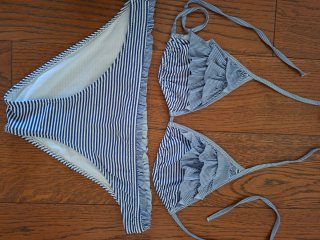 Bikini Calzedonia Rayas Azul Blanco