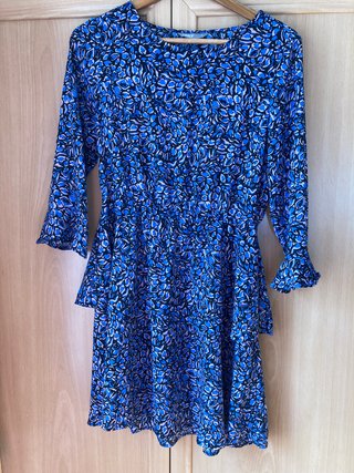 Vestido ONLY azul estampado talla M