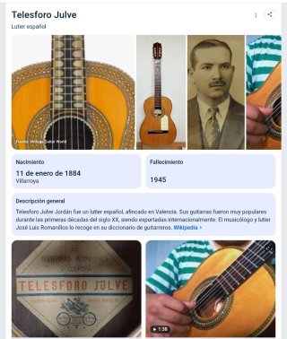 Guitarra Clásica Telesforo Julve Antigua