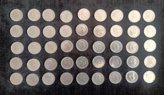 LOTE 98 MONEDAS 50 CÉNTIMOS E. ESPAÑOL 1949/1966